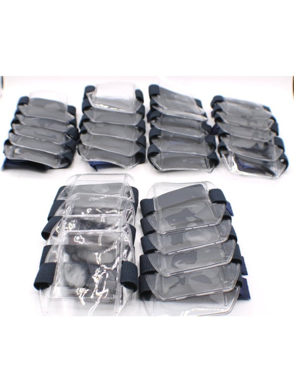 Lot 30 Armband ID Badge Holders Adjustable Straps 4.25x3" Clear Vinyl Security